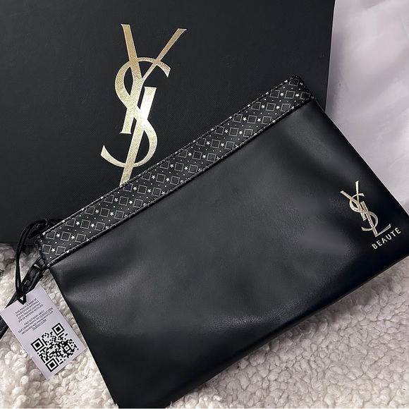 Yves Saint Laurent Handbags - Yves Saint Laurent Beaute Flat Cosmetic Pouch